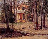 Theodore Robinson Famous Paintings - House in Virginia